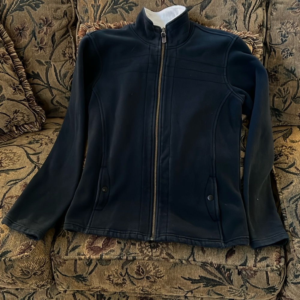 Columbia fleece zip up jacket with collar